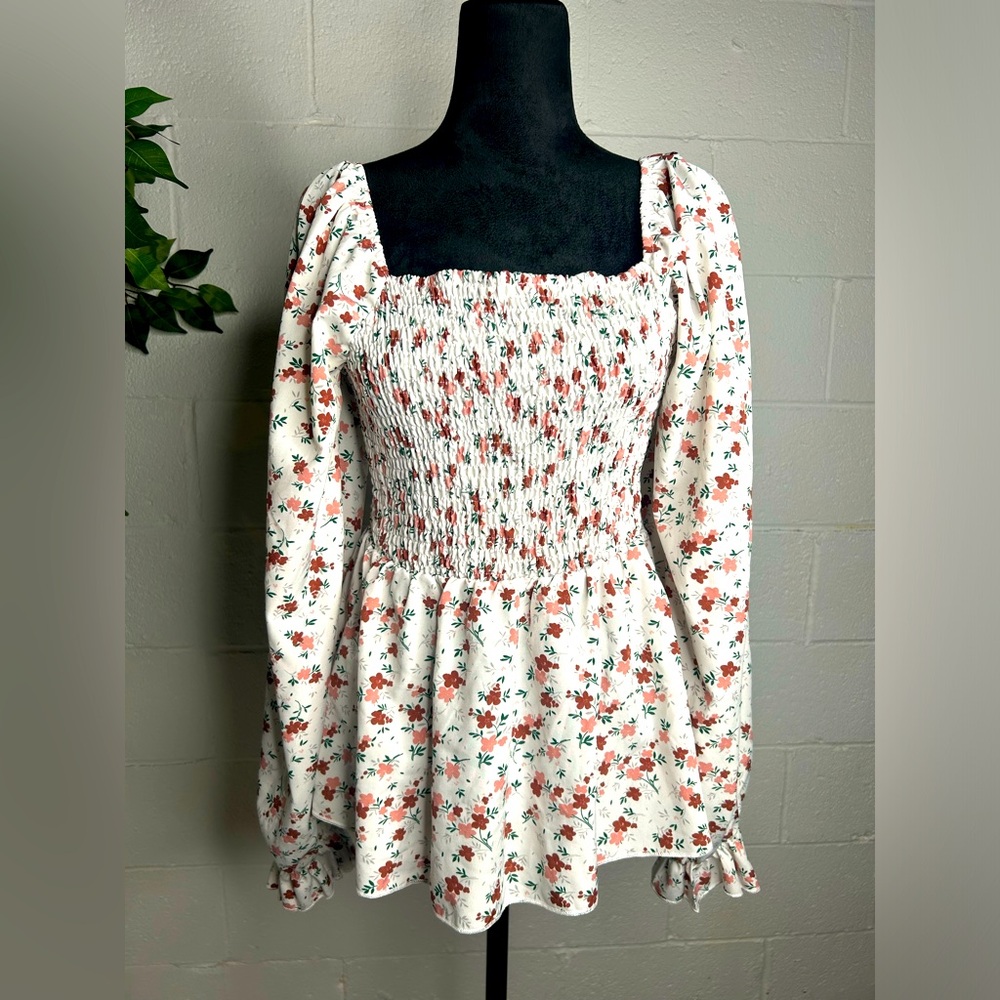 Floral Babydoll Top.